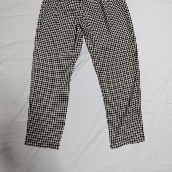 H&M Divided Brown Check High-Waist Trousers - Size 2 - Effortlessly Chic - Picture 2 of 5